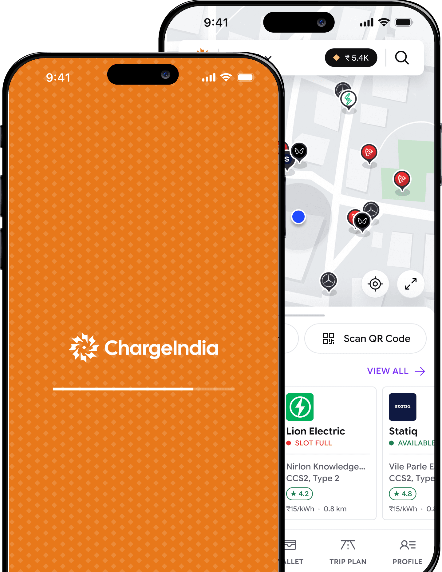 ChargeIndia app map view